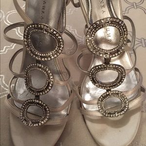 Ivory Sparkle heels - size 8