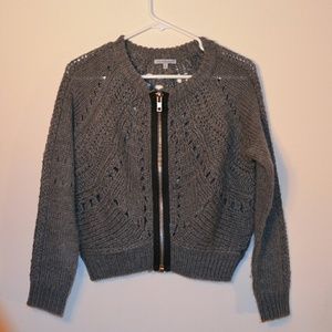 Charlotte Russe Zippered Cardigan