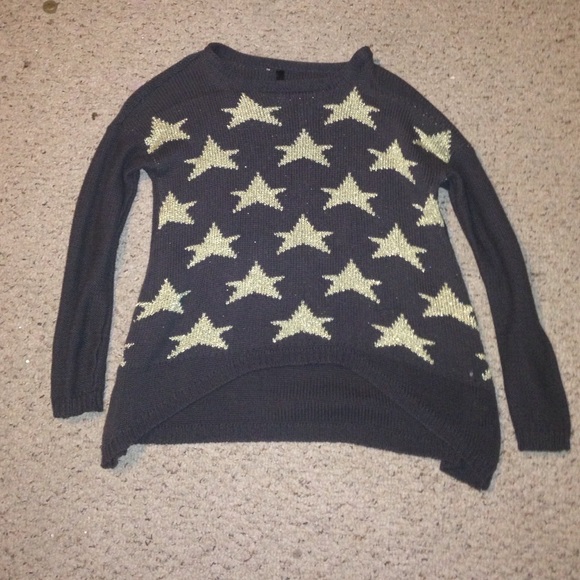 High Low Star Sweater