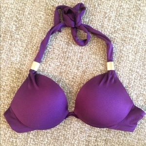 Dark purple Push-Up Swimsuit Top