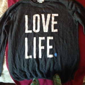 Old Navy "LOVE LIFE" long sleeve shirt