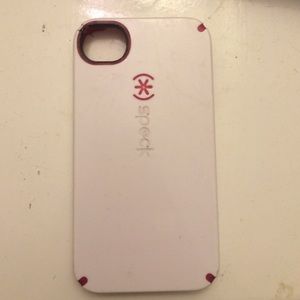 pink and white speck case for iphone 4/4s