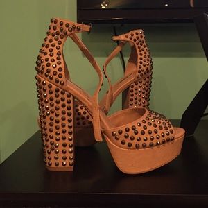 Wild Pair Chunky Stud Heels