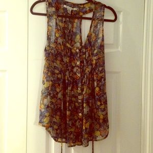 American Rag Sheer Floral Top