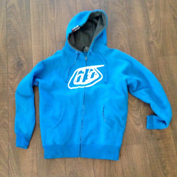 Electric blue Troy Lee Designs men's sweater