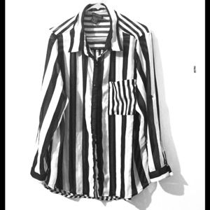 Black and white striped shirt