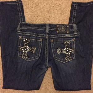 Miss Me Jeans Size 27 Straight Leg/Skinny