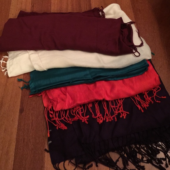 bundle of scarfs