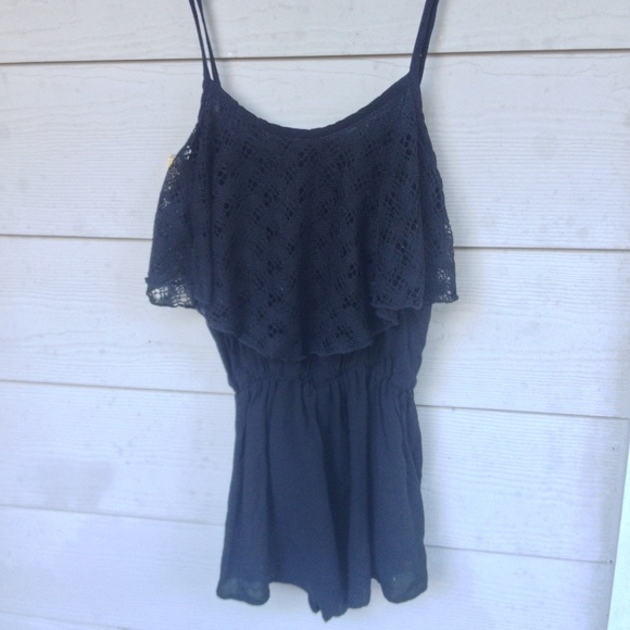 Pacsun LA Hearts Black Romper