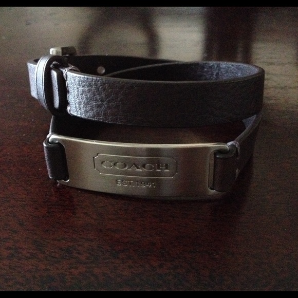 Coach Double Wrap Leather Bracelet. NWOT