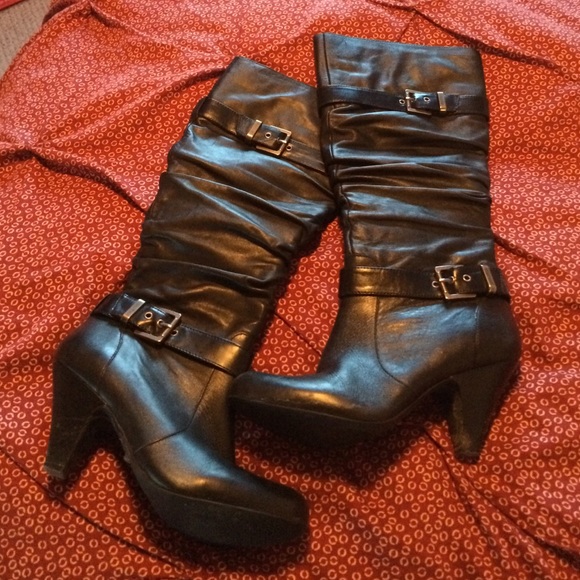 Black Leather Boots