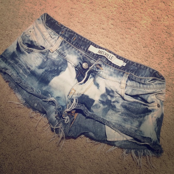 Brandy Melville White Washed Denim Shorts