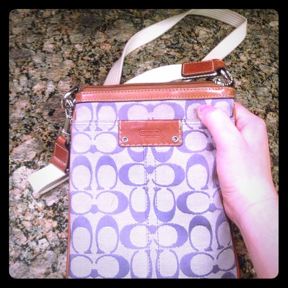Authentic Coach Lilac hipster purse