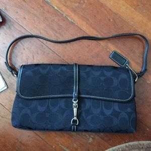 Authentic Black coach small clutch