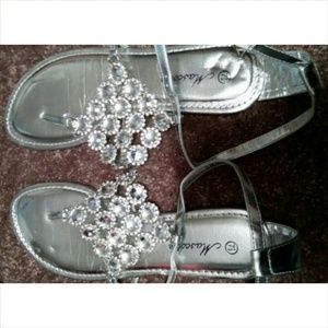 Silver sandals