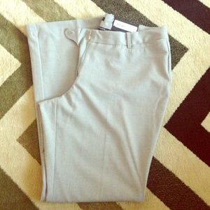 Worthington Light Grey Curvy Fit Pants