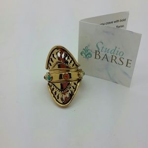 Studio Barse Bronze "Saddle" Spinner Ring