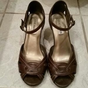 Dark Brown Wedge Sandal