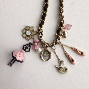 Betsey Johnson Ballerina Charm Necklace