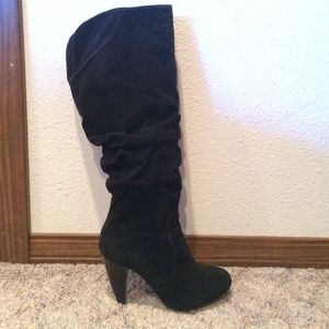 Knee high black boots