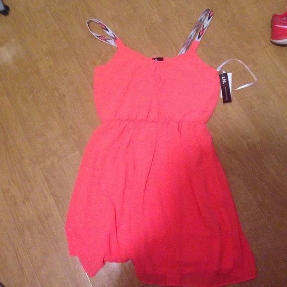 Neon pink Easter dress