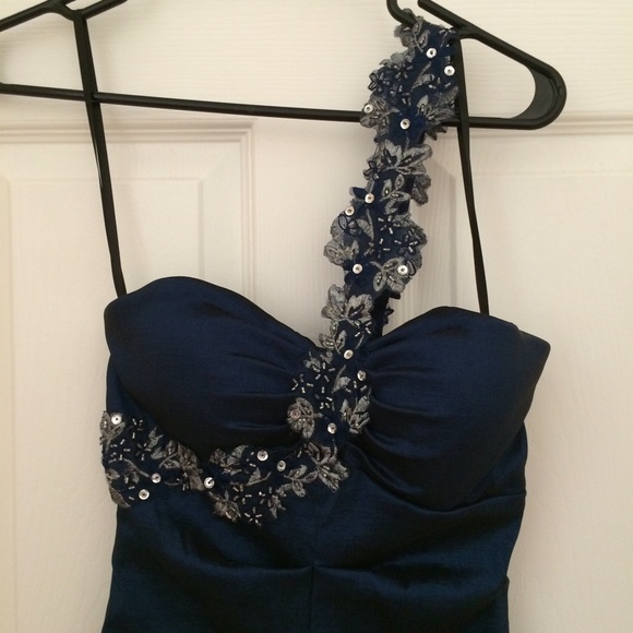Navy blue formal dress - Picture 2 of 2