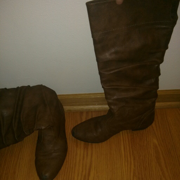 Tall brown boots