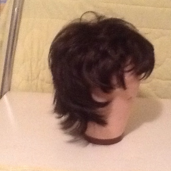 Dark brown ladies wig. A