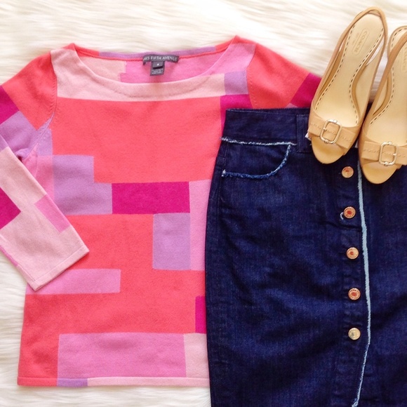 Saks Fifth Avenue Sweaters - Pink cashmere sweater NWOT