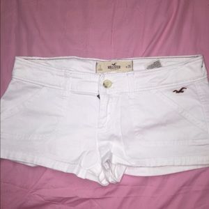 Hollister white shorts
