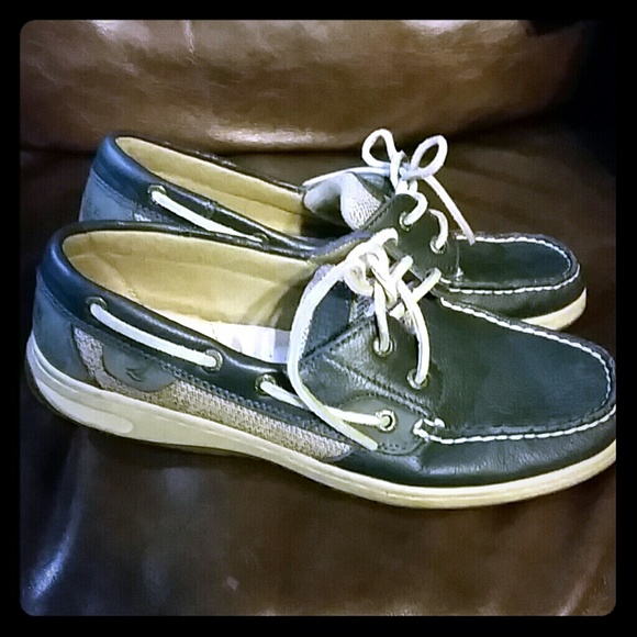 Navy Blue womens Sperry's