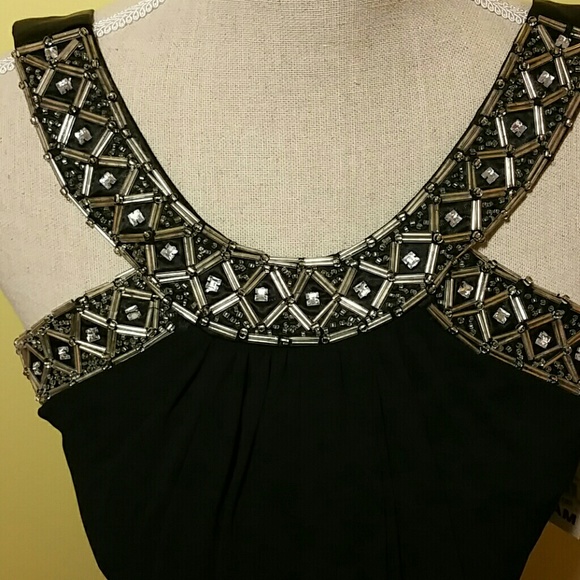 David's Bridal Black Cocktail Dress SZ S - Picture 3 of 4