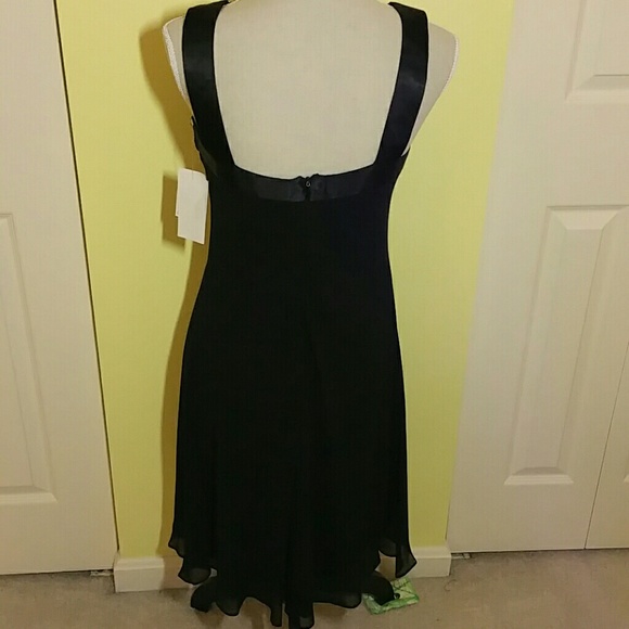 David's Bridal Black Cocktail Dress SZ S - Picture 4 of 4