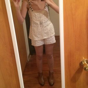 More photos of free people lace tank