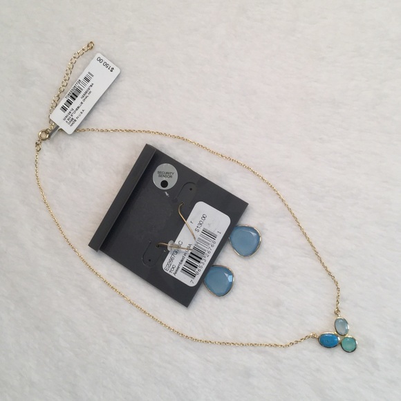 NEW - Earring & Necklace - Matching Set - 18k Gold - Picture 2 of 4