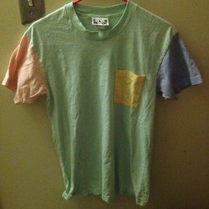 AMERICAN APPAREL COLORBLOCK TSHIRT