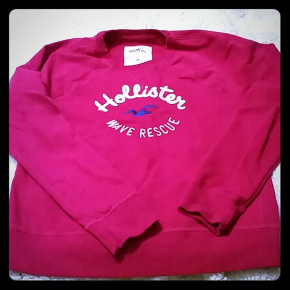 Hollister hot pink sweatshirt