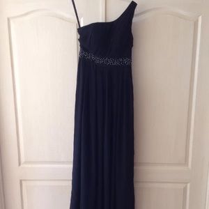 Bill Levkoff Style 163 One Shoulder Blk Sz8