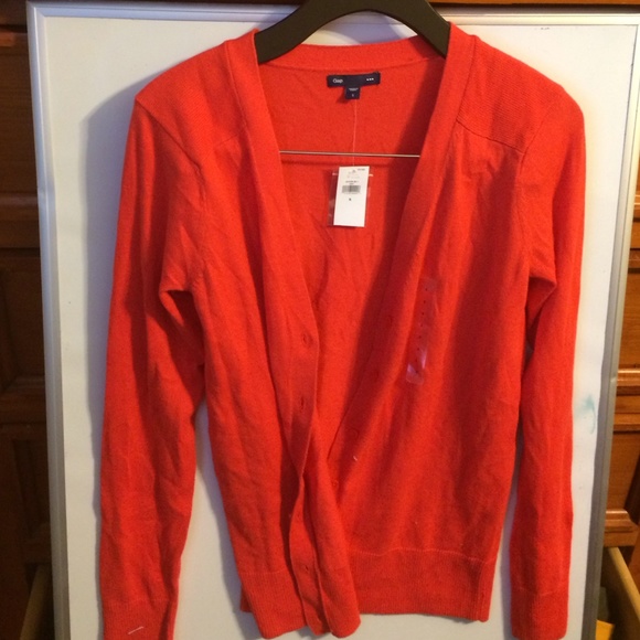 Orange cardigan