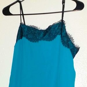 mossimo silk top with lace panel.#beautfiul #silkt