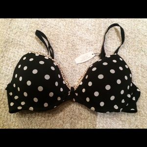 NWT Victoria's Secret dot/leopard 36B push up bra