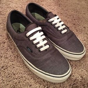 Grey Chevron Vintage Vans!