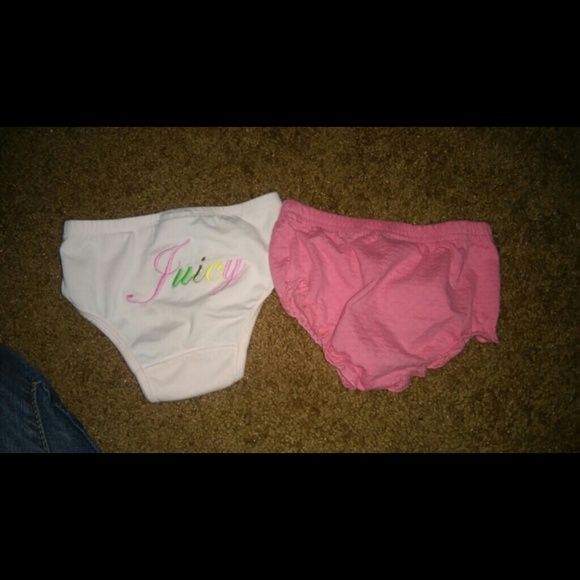 Pink Juicy Couture bloomers & Coral Elmo bloomers