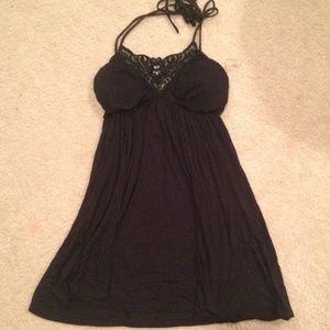 Black Halter american dream dress long-shirt small