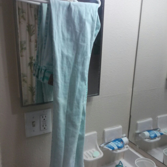 Mint green Hollister skinny jeans