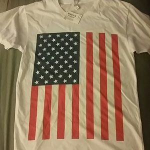 American apparel flag t shirt size S