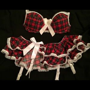 School girl plaid lingerie