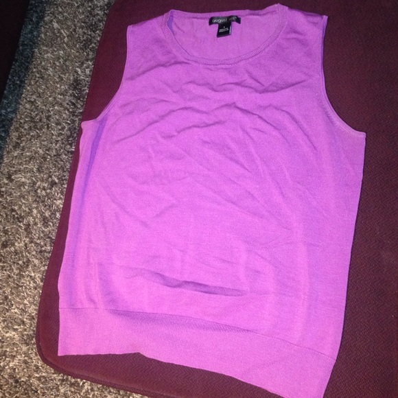 Purple August Silk sleeveless shell size Large