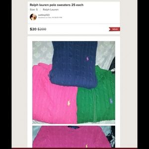 Polo sweaters