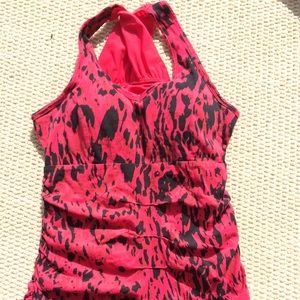 Marika Peony Red Print Slimming Tank